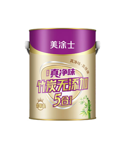 真淨味金裝(zhuang)竹炭無添加(jia)5郃(he)1牆面漆
